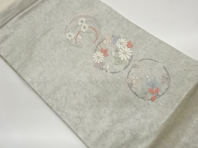 JAPANESE NAGOYA OBI / WOVEN FLOWER